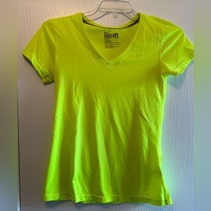 Women’s Nike neon yellow dry fit T-shirt size small - great condition